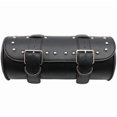 thumbnail image 2 of Universal Motorcycle Saddle Bag, Motorcycle Tool Bag, Motorcycle Leather Waterproof Tool Bag, Round Saddle Bag, Fashion Motorcycle Storage Bag, 2 of 3