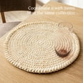 thumbnail image 3 of over&back Set of 4 Natural Round Woven Placemats - Dining Table Mat - Made with Natural Fibers - Kitchen and Home Decor - Natural, 3 of 7