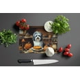 thumbnail image 3 of Havanese Fall Kitchen Pumpkins Glass Cutting Board Large 12 in x 15 in, 3 of 5