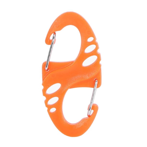 Escalada Mosquetón S 8 Shape Snap Biner Clip Hebilla para acampar al aire libre Naranja Barbie Nuevos Originales