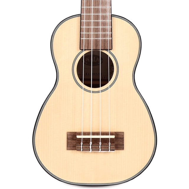 Kala KA-SSLNG Soprano Long Neck - Solid Spruce Top / Mahogany Ukulele, Natural, Soprano