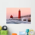 thumbnail image 1 of Grand Haven Lighthouse Wall Mural by Wallmonkeys Peel and Stick Graphic (48 in W x 31 in H) WM211910, 1 of 4
