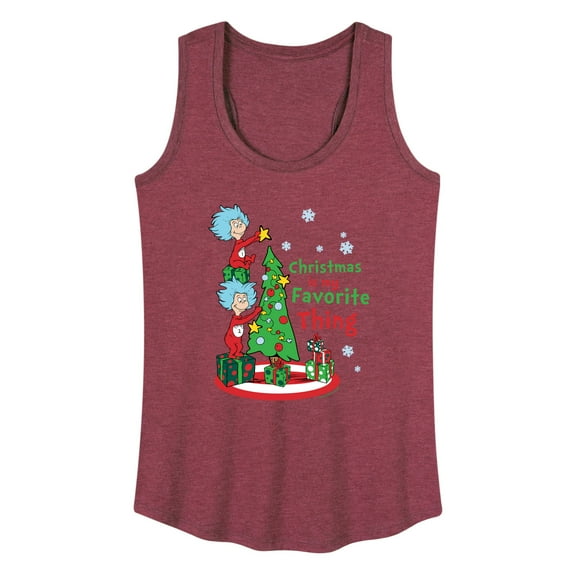 Cat in the Hat - Christmas Is A Family Thing - Women's Racerback Tank Top
