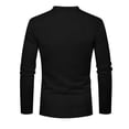 thumbnail image 4 of RUTAYY Men's T-Shirts Corduroy Casual Slim Fit Long Sleeve Tee Shirts Solid Color Basic Tops Business Daily Wear Elegant Holiday Tees, 4 of 7