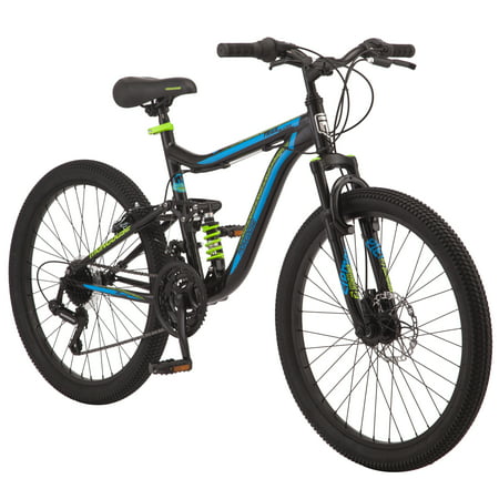 Mongoose Trail Blazer Mountain Bike, 24-inch wheels, 21 speeds, (Best Trial Bike Stunts)