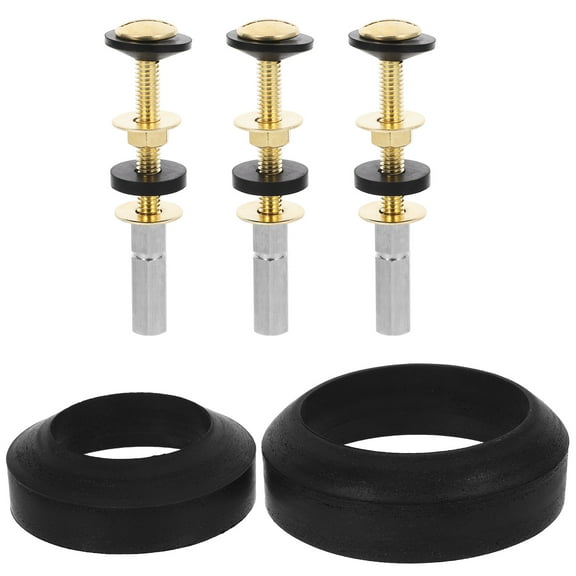 MLINS 1 Set of Toilet Bolts Screws Toilet Tank Bolts Accessories Set Toilet Seat Bolts Toilet Bolts Toilet Tank Gasket Set