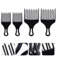 thumbnail image 2 of 4pcs Hair Pick Comb Detangle Wig Braid Pick Hair Lift Comb Hair Styling Comb, 2 of 8