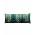 thumbnail image 2 of Coastal Ocean Body Pillow Cover, Pillowcase Protectors with Zipper, Breathable Decorative Throw Pillow Case Cover, Tropical Fish Sea Animals Seaweed Green Pillow Shams for Couch Sofa 20x60Inch, 2 of 8