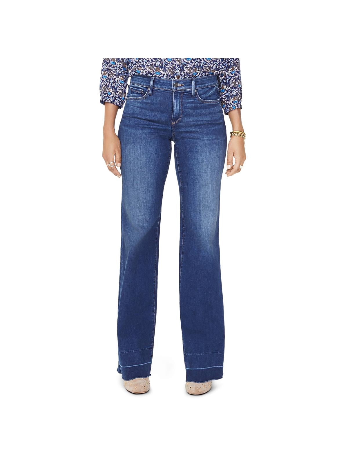 NYDJ Womens Petites Denim Released Hem 