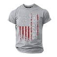 thumbnail image 3 of Kcolen 250 Anniversary Usa Shirt Mens Shirts Short Sleeve Independence Day Freedom T-Shirt Big & Tall Lightweight America Pullover Tee, 3 of 4