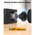 thumbnail image 3 of Sistema de cine en casa Bobtot A55 5.1 canales 600 W con subwoofer de 13,34 cm, 3 of 7
