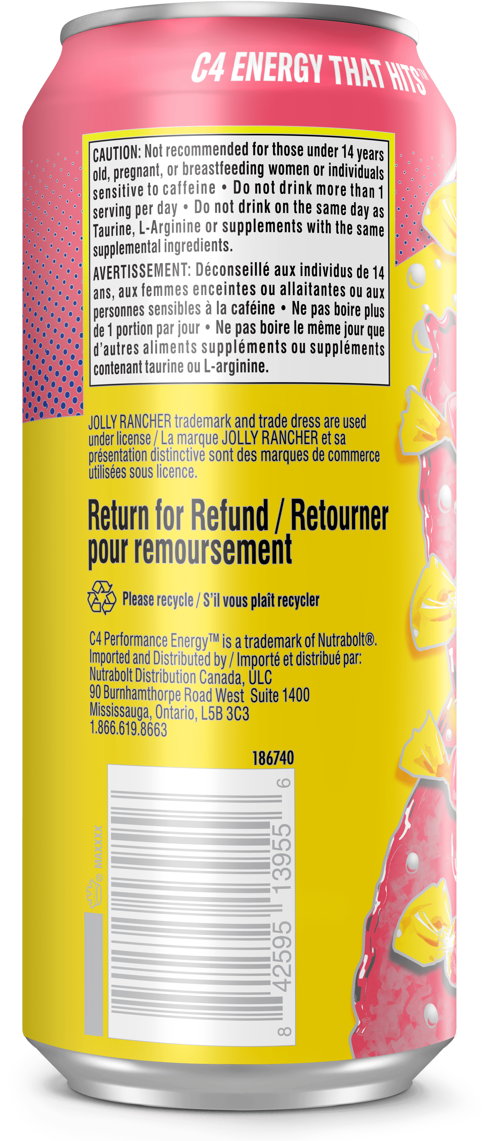 C4 Performance Energy Jolly Rancher Watermelon, C4 Energy Jolly Rancher Watermelon