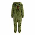 thumbnail image 4 of Unisex Avocado Cartoon Onesie Pajamas Couple Sleepwear Jumpsuit for Adults Loungewear, 4 of 6