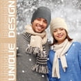 thumbnail image 5 of 3 Pcs Winter Satin Lined Beanie Hat Warm Cuffed Plain Satin Hat Knit Winter Knit Cap with Lining for Men Women Girls Boys, Dark Gray Brown Beige, 5 of 5