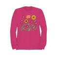 thumbnail image 2 of Floral Graphic Art Women's Sweatshirt, 2 of 3