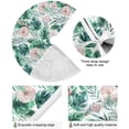 thumbnail image 2 of FMSHPON Flamingo Palm Leaf Xmas Christmas Tree Skirt Stand Mat for Holiday Party Decoration Indoor Outdoor 36 inches, 2 of 6