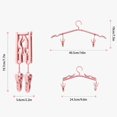 thumbnail image 3 of Under 10$ Oimcto Travel Hanger with 2Pcs Clips Portable Folding Clothes Hanger Plastic Saving Foldable Drying Rack for Scarves Suits Trousers Pants Shirts Socks Underwear Travel Home Clothes, 3 of 8