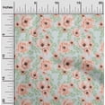 thumbnail image 2 of oneOone Velvet Dusty Teal Green Fabric Floral Sewing Fabric By The Yard Printed Diy Clothing Sewing Supplies 58 Inch Wide, 2 of 4