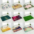 thumbnail image 2 of Tropical Palm Leaves Cactus a Pattern 40*60 Door Mat Flannel Carpet Doormat Indoor Floor Mats Anti-Slip Rug, 2 of 5