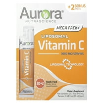 Vida Lifescience Aurora Nutrascience Mega-Liposomal Vitamin C, 3000mg 32 Packs (0.5 fl oz) Box