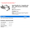 thumbnail image 2 of Spark Plug Wire Set - Compatible with 2001 - 2009 Chevy C7500 Kodiak 8.1L V8 2002 2003 2004 2005 2006 2007 2008, 2 of 2