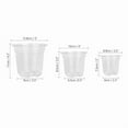 thumbnail image 3 of 20Packs Clear Nursery Pots Variety Pack, Transparent Plastic Plant Pots with Drainage Holes for Plants, Durable Seedling Pots Seed Starter Pots,3.5 in, 3 of 9