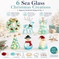 thumbnail image 6 of DIY Lighted Sea Glass Santa Christmas Decor Kit, Beginner-Friendly Holiday Craft Set with Colorful Sea Glass Pieces, Handmade Santa Art for Tabletop Home Decor & Gift A-1pcs, 6 of 7
