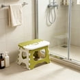 thumbnail image 6 of FAJHHA Step Stool, Portable Folding Step Stool, Space Saving Small Stool for Home, Office & Outdoor Camping, Compact Plastic Foldable Stool, Lightweight Carry Stool, Green, 6 of 7