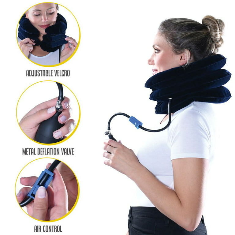 Cervical Neck Traction Unit for Neck Pain Relief and Stretch, Cervicalgia,  Degeneration of Disc, Spondylosis, Spine Alignment for at Home Care by