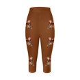 thumbnail image 3 of MKLEKYY Leggings deportivos para mujer, leggings deportivos casuales de moda con estampado de rugby para mujer, pantalones de yoga, leggings capri 2110, 3 of 3