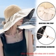 thumbnail image 5 of Elegant Choise Foldable Wide Brim Floppy Straw Beach Sun Hat,Summer Cap with Bowknot for Women, 5 of 24