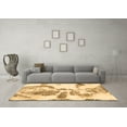 thumbnail image 3 of Ahgly Company Indoor Square Abstract Brown Modern Area Rugs, 6' Square, 3 of 4