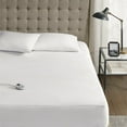 thumbnail image 4 of Serta 54x75 Pouces Tissu Polyester Imperméable Surmatelas Chauffant en Blanc, 4 of 5