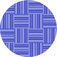 thumbnail image 1 of Ahgly Company Machine Washable Indoor Round Transitional Purple Mimosa Purple Area Rugs, 3' Round, 1 of 7