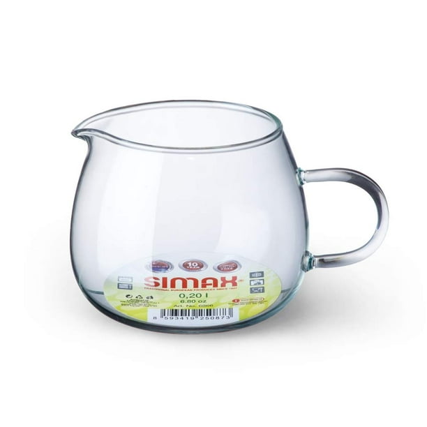 Simax Glassware Clear Glass Creamer Pourer Milk and Cream Pitcher For