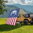 thumbnail image 2 of Yescom 4.4x6.6 Ft Vehicle Awning with Eagle Side Wall Roof Rack Pull-Out Sun Shade Camp, 2 of 9
