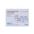 thumbnail image 5 of Contenedores Hermeticos, Recipiente de Vidrio con Tapa Hermética para alimentos, juego de 24 piezas., 5 of 5