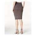 thumbnail image 2 of BAR III Womens Navy Textured Striped Midi Pencil Skirt Size: S, 2 of 4