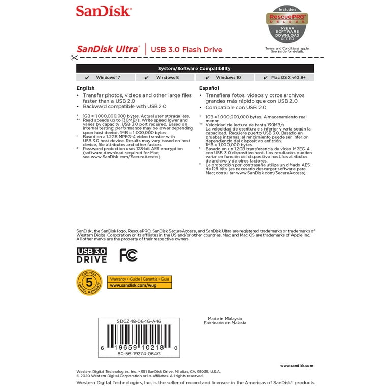memoria usb sandisk 64gb ultra shift 3.0 flash drive blacksdcz410-064g-g46