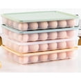 thumbnail image 7 of 2 Pack Egg Holder for Refrigerator,Happon Egg Containers with Lid,Large Plastic Egg Tray Carrier for Fridge Kitchen,Stackable Refrigerator Egg Holder Fits 24 Eggs, 7 of 7