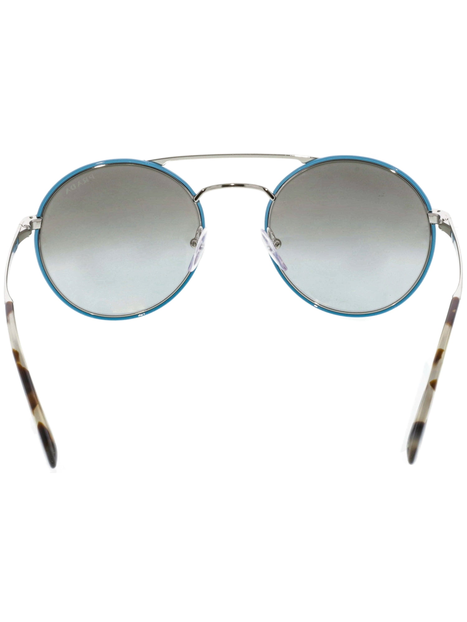 Prada Women's Mirrored PR51SSVHT1A054 Blue Round Sunglasses Walmart
