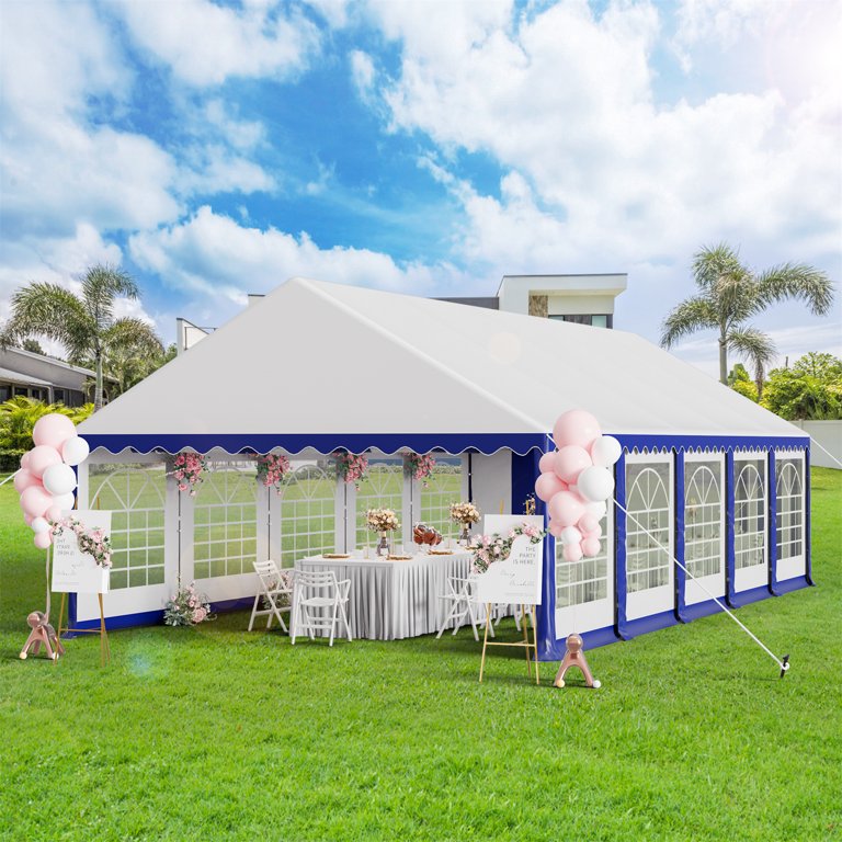 Summit Living 16'X32' Party Tent Outdoor Event Shelter Canopy