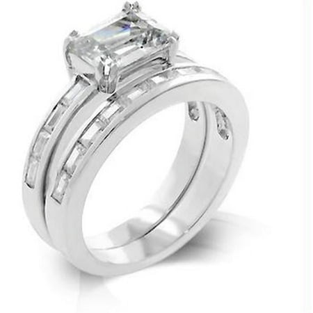 Princess Baguette Wedding Set- Size : 10