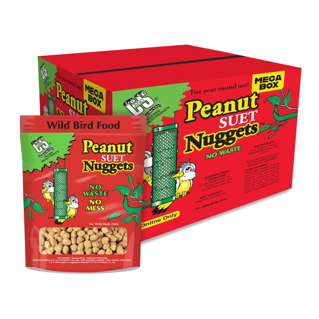 Nuggets de sebo con maní para aves silvestres C&S Mega Box 3,5 kg