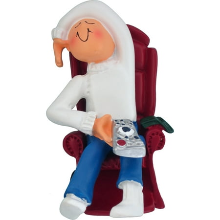 Tv Shows Christmas Ornaments TV Watcher in Recliner Personalized Christmas Ornament DO-IT-YOURSELF ()