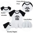 thumbnail image 3 of You're Fired Mom Grandma Is Here Funny Dresses For Baby, Newborn Babies Skirts, Infant Princess Dress, 0-24M Kids Graphic Clothes (Black Raglan Dresses, 18-24 Months), 3 of 5