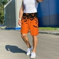thumbnail image 3 of Daiia Halloween With Black Bats Mens Woven Stretch Pajama Short,Short Pajama Pants-Large, 3 of 7
