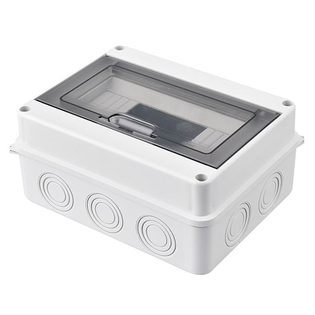 Caja eléctrica impermeable para exteriores IP65, 8 módulos, superficie de plástico ABS, caja de protección eléctrica impermeable para exteriores, gabinete de control, caja de conexiones