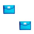 thumbnail image 3 of Monstrate Sobres de plástico grueso B5, carpetas de archivos de documentos con bolsillo para etiquetas, bolsa Tutorial con cierre a presión Azul 2piezas, 3 of 6