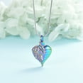 thumbnail image 6 of Heart Crystal Setting Wing Cremation Necklaces for Ash Holder Urn Jewelry for Human Ash Locket, 6 of 6